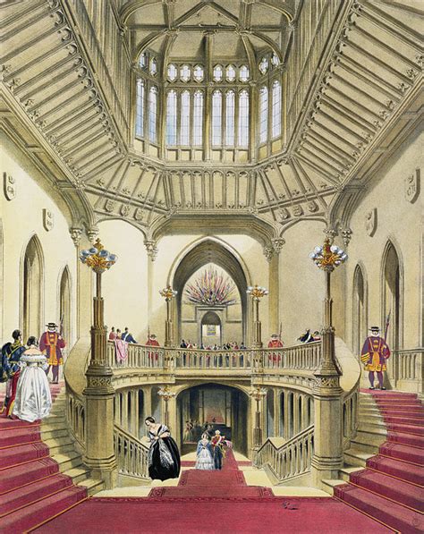The Grand Staircase Windsor Castle Drawing By English School