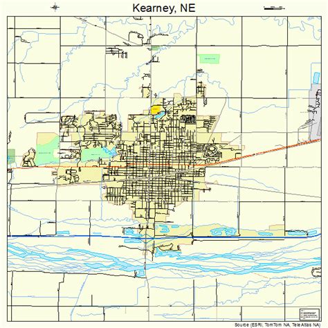 Kearney Nebraska Street Map 3125055