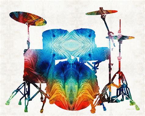 Check spelling or type a new query. Drum Set Art - Color Fusion Drums - By Sharon Cummings ...