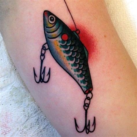 40 So Cute Tiny Fish Tattoo Ideas Bored Art Fishing Lure Tattoo