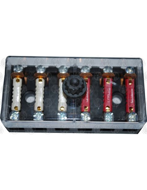6 Way Auxiliary Fuse Box With Fuses
