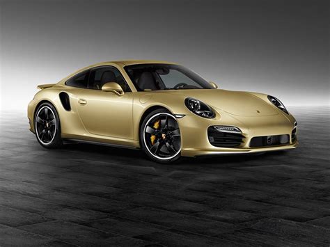 Porsche 911 Turbo Sondermodell In Gold Metallic Autozeitungde