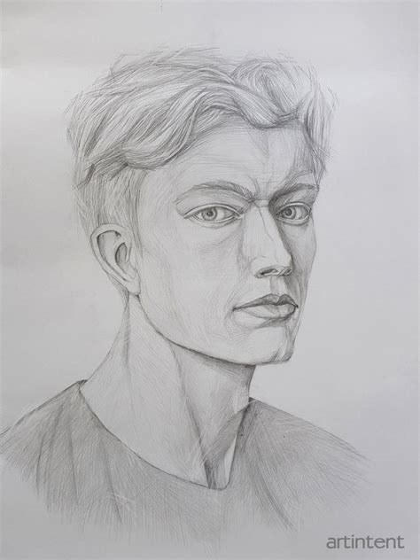 Мужской портрет рисунок карандашом Рисунок Портрет Рисунок карандашом