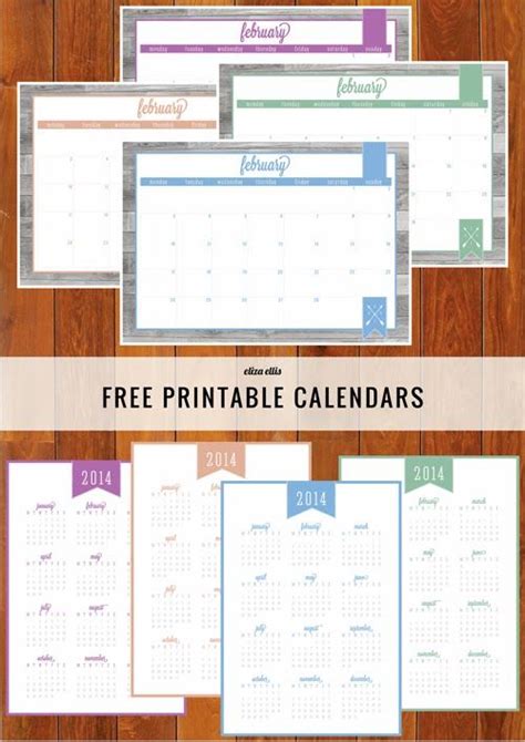 The Ultimate Free Printable Home Organizer Calendars In Orchid Hemlock