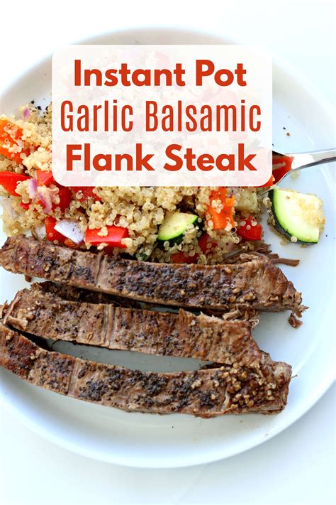 It comes from the bottom abdomen of the cow, so it contains a lot of muscle. Instant Pot Flank Steak - 365 Days of Slow Cooking and ...