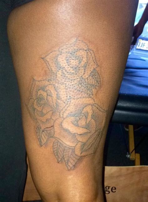 If you're thinking about getting a back tattoo, you better check these out first! back of thigh tattoo on Tumblr