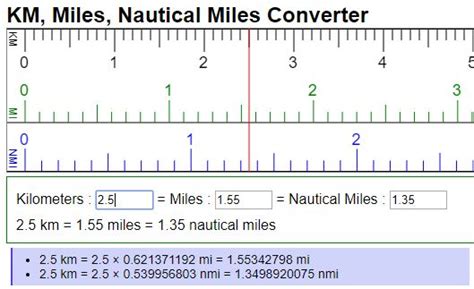 Convert Kilometers Miles And Nautical Miles Km Mi Nmi