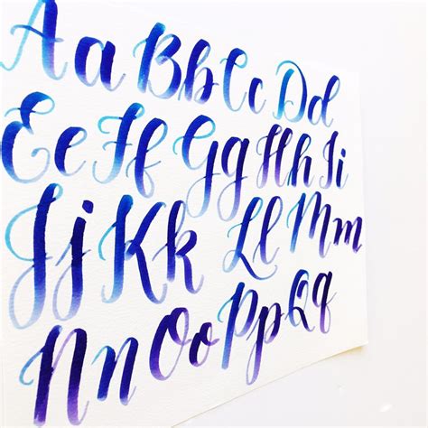 Calligraphy With Capital Letters Video And Freebies Brush Calligraphy