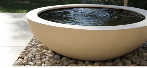 Contemporary Bowl Fountain Water Features Contemporary Garden