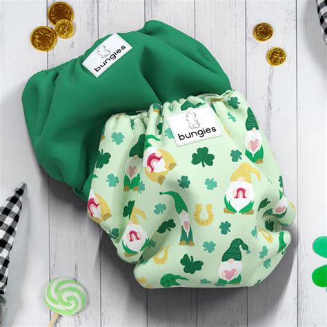Cutest Clover Cloth Diaper With Coordinating Solid Bungies Diapers
