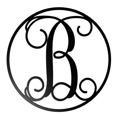 B Clipart Circle Monogram B Circle Monogram Transparent Free For
