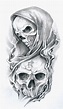 Free Black And White Skull Drawings, Download Free Black And White ...