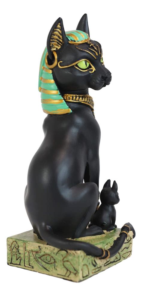 Buy Ebros Ancient Egyptian Goddess Sitting Cat Bastet Mother With Kittens Statue In Vivid Colors