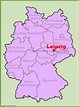 Leipzig location on the Germany map - Ontheworldmap.com