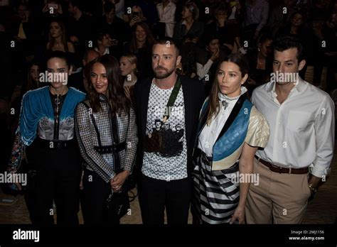 Actors Jennifer Connelly, from left, Alicia Vikander, Justin Timberlake