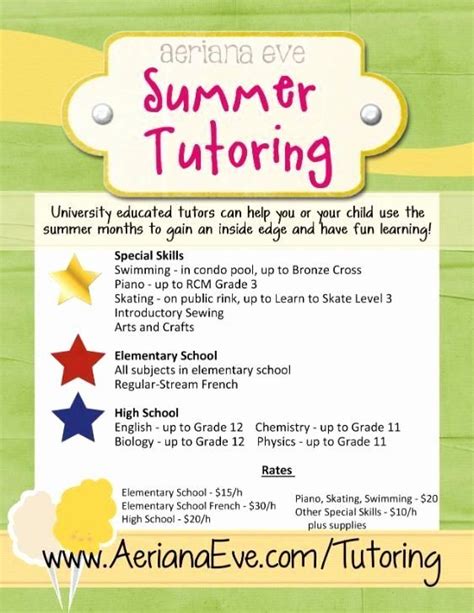 Tutoring Flyer Template Word New 15 Best Images About Tutoring On