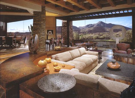 Desert Mountain Warm Contemporary Contemporary Living Room