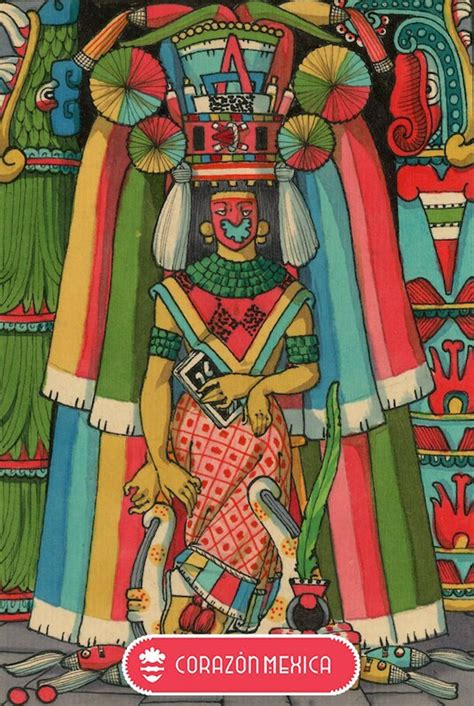 Chicomecoatl The High Priestess Mexica Aztec Maize Corn Etsy Israel