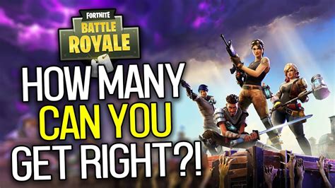 How Well Do You Know Fortnite Battle Royale Fortnite Quiz Youtube