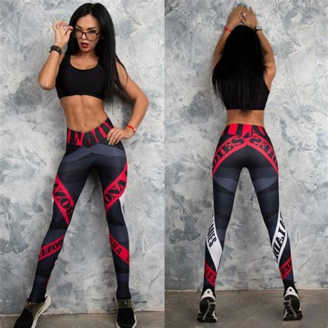 2017 Sexy Womens Workout Leggings For Joggers Fitness Legging High Waist Elastic Sporting