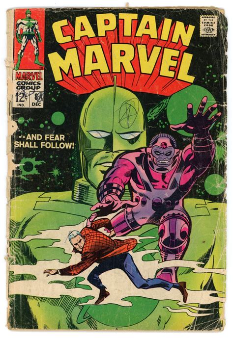 Captain Marvel 8 1968 V1 Don Heck Carol Danvers 1st Aakon Fr Comic