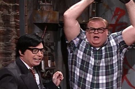 Mike Myers Recalls Chris Farley Pressing His Naked Body Into Him