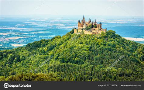 Hohenzollern Castle On Mountain Top Germany — Stock Photo © Scaliger