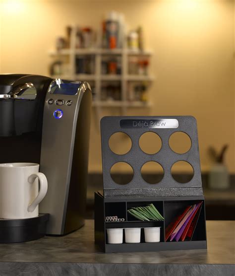 Buy 6 Slot Keurig K Cup Holder With Condiment Holder Coffee Storage Organizer Condiment