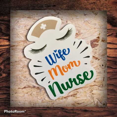 wife-mom-nurse-sticker-nurse-decal-nurse-life-sticker-nurse-etsy-in