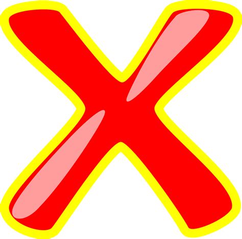 무료 벡터 그래픽: X, 레드, 황색, 개요, 알파벳, Abc, 거품, 편지, 학교 - Pixabay의 무료 이미지 - 27830