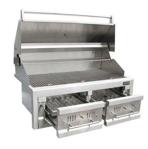 With its 3 tier functionality; BBQ charcoal gas grills:sunstonemetalproducts.com