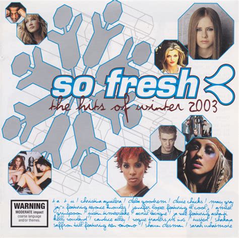 So Fresh The Hits Of Winter 2003 2003 Cd Discogs