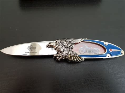 Collectible harley davidson 1936 knucklehead knife by the franklin mint & what it is worth for more info visit. Franklin Mint - Official Harley Davidson Collectors Knife ...