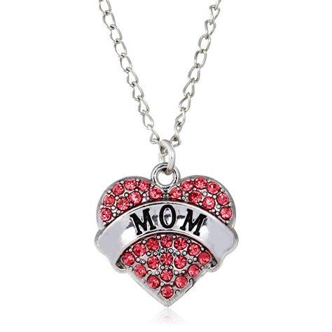 From picture frames emblazoned with her favorite quote to jewelry engraved with her initial, personalized gifts are unique because they exist for one person only. Pink Mom Heart Necklace Gifts For Mothers Day Birthday ...
