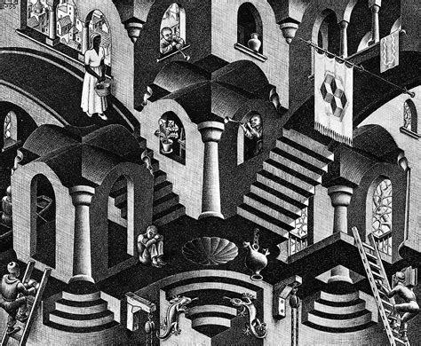 Maurits Cornelis Escher Concave And Convex Escher Art Mc Escher