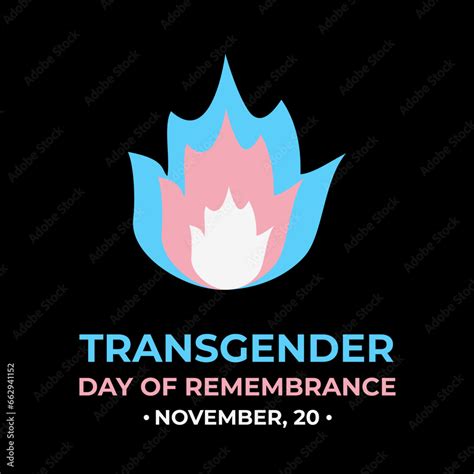 Transgender Day Of Remembrance Banner Lgbt Community Event On November