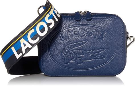 lacoste womens croco crew novelty strap crossbody bag sphere marine amazon ca shoes and handbags