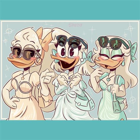 🍒sheba🍒 On Instagram “💛💙💚sisters💚💙💛” In 2022 Duck Tales Disney