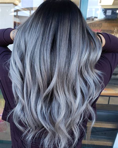 Steel Gray Fanola Grey Hair Color Hair Color Balayage