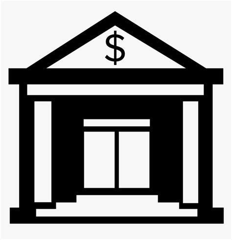Bank Clipart Black And White