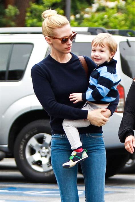 Mad Men Star January Jones Stepped Out With Her Smiley Son Xander 2