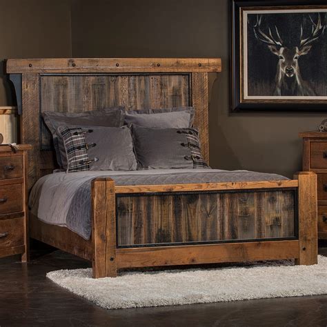 This Rustic Reclaimed Barn Wood Bed Will Really Stand Out In The Bedroom Of Your Home Cotta