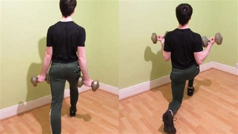 Lunge With Bicep Curl Tutorial And Variations