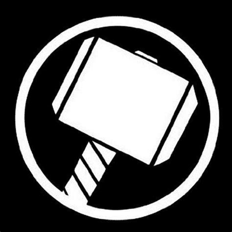 Black And White Thor Logo Logodix