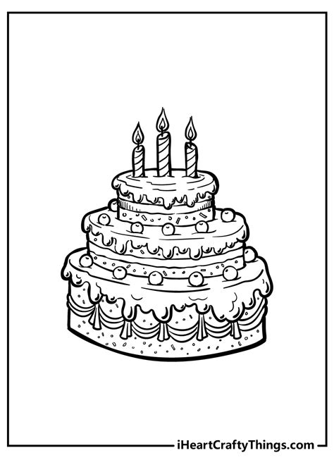 Free Easy To Print Cake Coloring Pages Tulamama