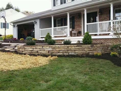 How to install natural stone retaining wall. Retaining & Sitting Walls - Schultz's Landscaping