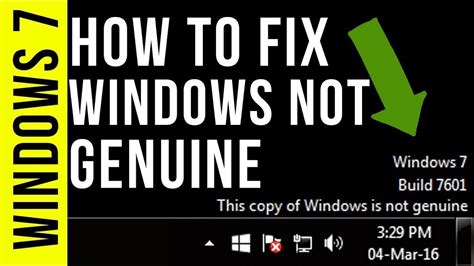 How To Fix This Copy Of Windows Is Not Genuine Remove Build 7601
