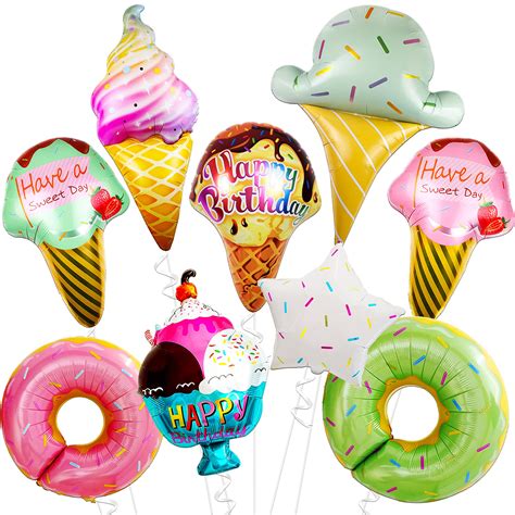 Buy Katchon Huge Ice Cream Balloons Set 37 Inch Pack Of 9 Ice