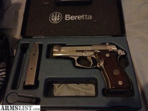 Armslist For Sale Beretta 84fs Cheetah 380 Nickel Plate W 2 Mags And Box