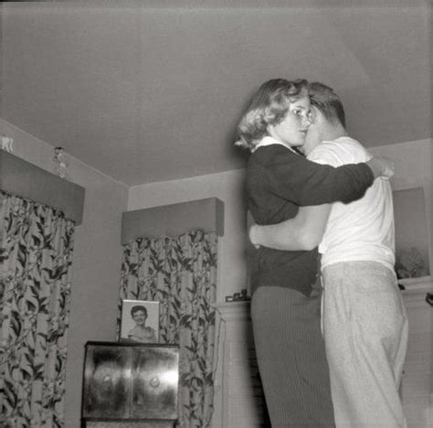 1950s Vintage Photo Date Night Teens Slow Dancing 1950s 1950s